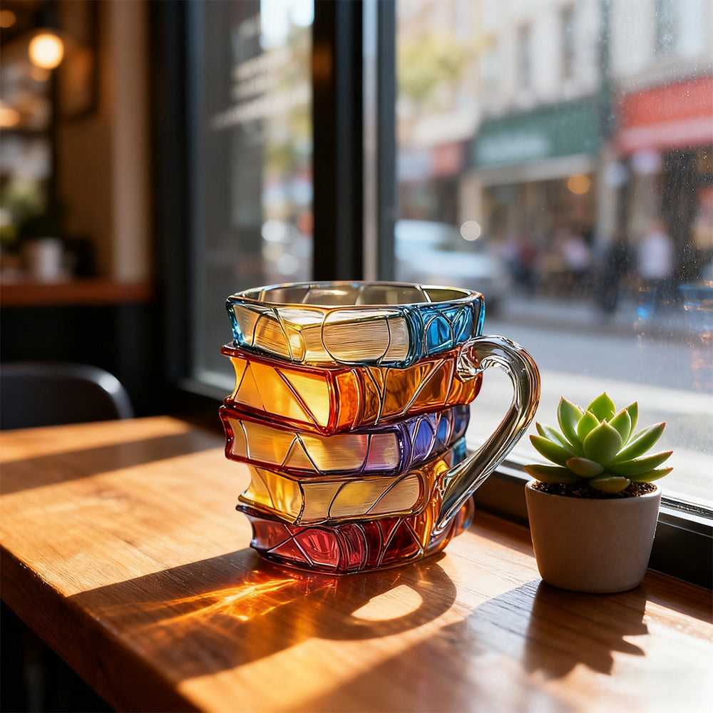 Where Books and Coffee Meet: 3D Reading Mug
