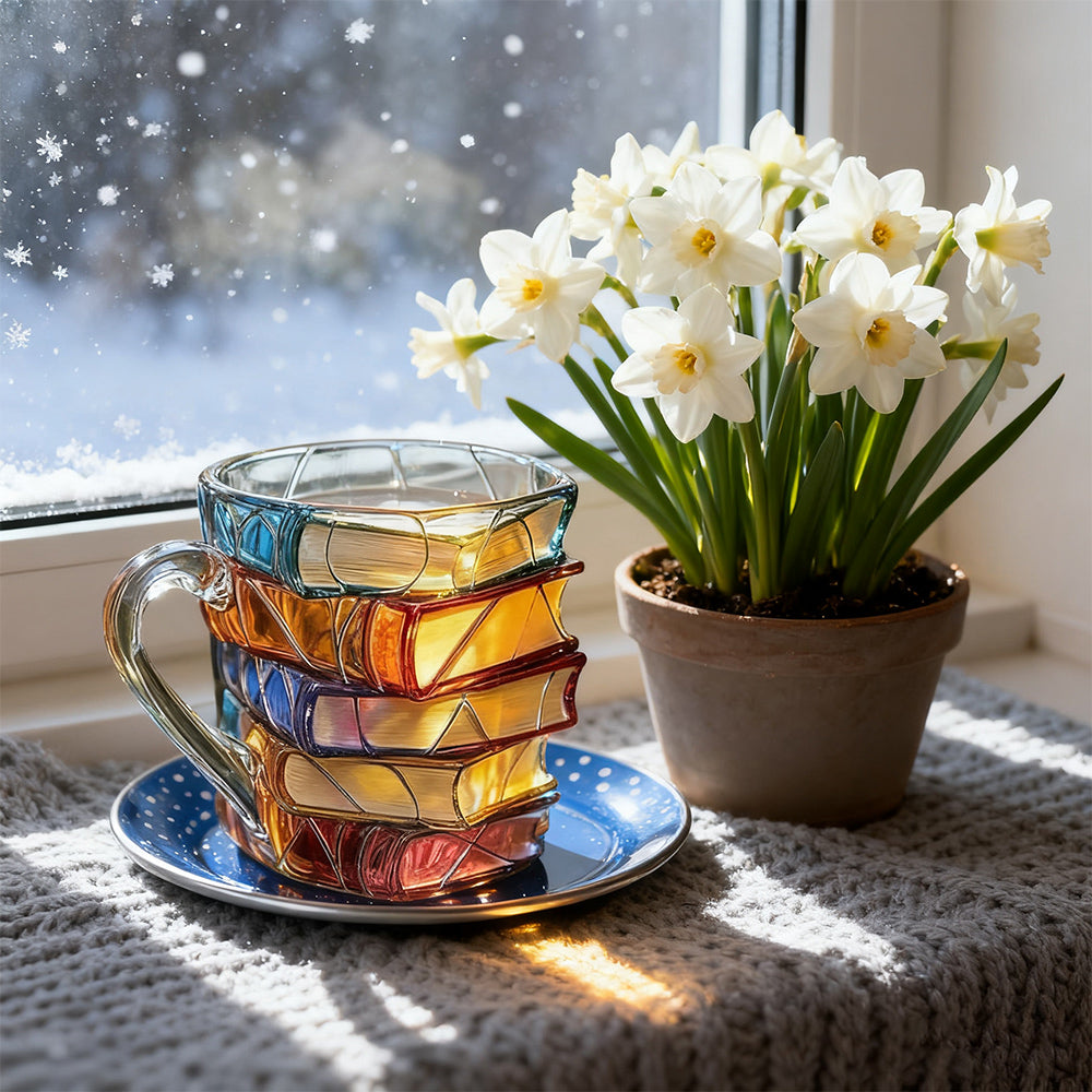 Where Books and Coffee Meet: 3D Reading Mug